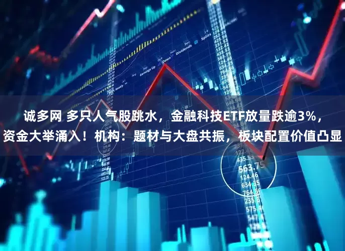 诚多网 多只人气股跳水，金融科技ETF放量跌逾3%，资金大举涌入！机构：题材与大盘共振，板块配置价值凸显